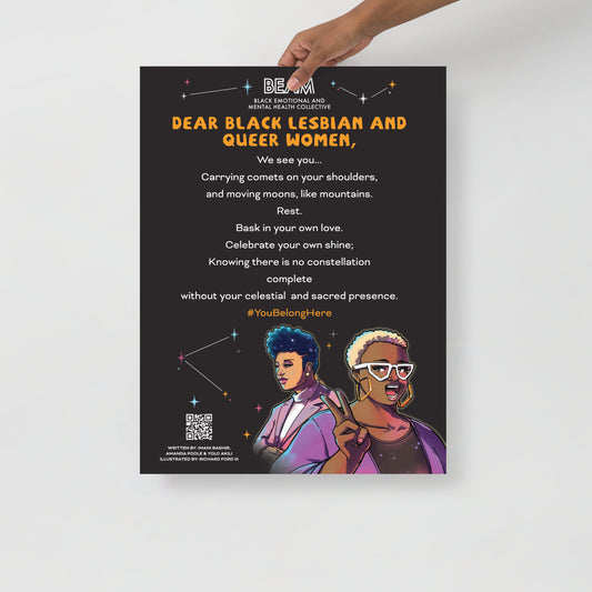 Dear Black Lesbian and Queer Women Poster